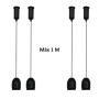 Aufhängeset LED-Leuchte - SCHWARZ - 1 Meter