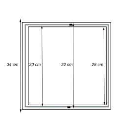 Einbaurahmen für LED-Panele 30x30 cm