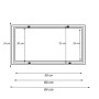 Einbaurahmen für LED-Panele 30x60 cm