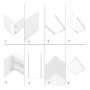 Oberflächenmontagesatz für LED-Panel 120x30 - H65mm