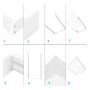 Oberflächenmontagesatz für LED-Panel 60x60 - H65mm
