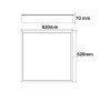 Oberflächenmontagesatz für LED-Panel 60x60 - H65mm