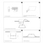 Downlight LED 12W - DREHBARES PERISKOP - Rechteckig - CCT Farbwahl