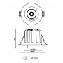 Downlight LED 6W - DREHBARES PERISKOP - Kreisförmig - CCT Farbwahl