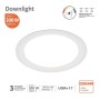 LED Downlight 24W Rund – Dimmbarer Lifud Treiber – OSRAM Chip DURIS E 2835 160Lm/W – TRIAC