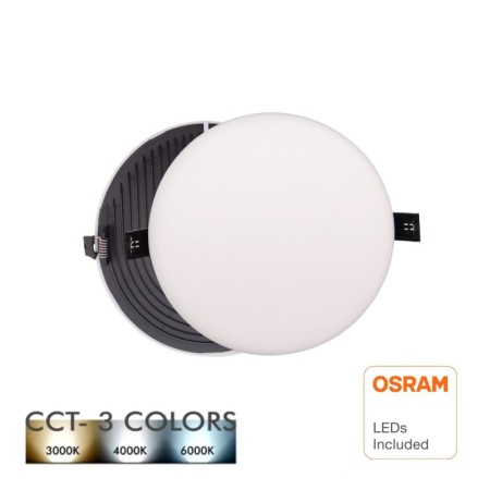 LED Einbauleuchte 12W Frameless QUASAR - OSRAM CHIP DURIS E 2835 - CCT