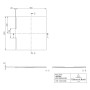 Villeroy & Boch Wallway Duschwanne 100 x 90 x 3 cm