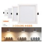 LED Einbauleuchte 15W Quadratisch - OSRAM CHIP DURIS E 2835 - CCT - UGR17