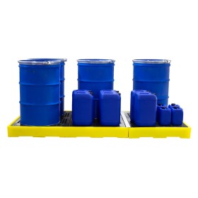 Flachprofil-Auffangboden für 6 Fässer 340L