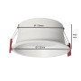LED Einbauleuchte 18W Rund - OSRAM CHIP DURIS E 2835 - CCT - UGR17