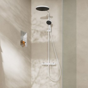 hansgrohe Pulsify S Puro Duschsystem 260 1 Strahlart wassersparend, mit Ecostat Fine und Duschkopf 3 Strahlarten