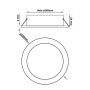 LED Einbauleuchte 40W Rund - Philips CertaDrive - CCT - UGR17- CRI+90 - IP54