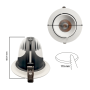 LED Einbauspot schwenkbar - 25W - Philips Certa Drive Treiber - 24º - CCT - CRI+92