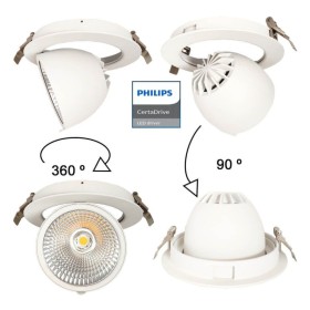 LED Einbaustrahler 30W - Philips CertaDrive - Schwenkbar Rund - HAMBURG