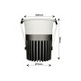 LED Strahler Downlight LED 18W-24W LUCERNA - 38° - UGR11 - 2700K+CCT