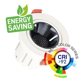 LED Strahler Downlight LED 5W - 8W - 12W Weiss - Bridgelux Chip - UGR11 - CCT - CRI+92