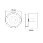 LED Strahler Downlight LED 5W - 8W - 12W Weiss - Bridgelux Chip - UGR11 - CCT - CRI+92