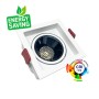 LED Strahler Downlight LED 5W - 8W -12W Quadrat Weiss - Bridgelux Chip - UGR11 - CCT- CRI+92