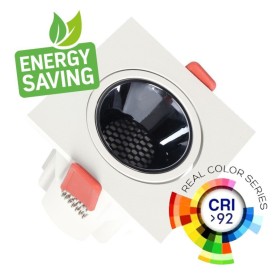 LED Strahler Downlight LED 5W - 8W -12W Quadrat Weiss - Bridgelux Chip - UGR11 - CCT- CRI+92