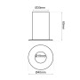 LED Strahler Downlight LED 5W Perlenchrom Bridgelux Chip - 40° - UGR1- CCT1