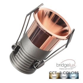 LED Strahler Downlight LED 5W Rose Gold Bridgelux Chip - 40° - UGR1- CCT1