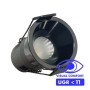 LED Strahler Downlight LED 6W Chrom schwarz Bridgelux Chip - 40° - UGR11- CCT