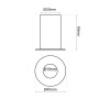 LED Strahler Downlight LED 6W Weiss Bridgelux Chip - 40° - UGR11 - CCT