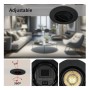 LED Strahler Downlight Schwenkbar Rund - Schwarz 7W - Einstellbarer Scheinwerfer - UGR19 - CCT Wählbare Farbe