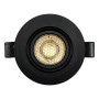 LED Strahler Downlight Schwenkbar Rund - Schwarz 7W - Einstellbarer Scheinwerfer - UGR19 - CCT Wählbare Farbe
