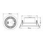 LED Strahler Downlight Schwenkbar Rund - Schwarz 7W - Einstellbarer Scheinwerfer - UGR19 - CCT Wählbare Farbe
