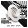 LED Strahler Downlight Schwenkbar Rund - Weiss 7W - Einstellbarer Scheinwerfer - CCT Wählbare Farbe