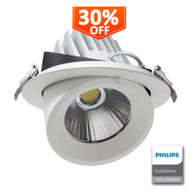LED Strahler Einbau Schwenkbar 44W - IP20 - 24º - CCT - Philips CertaDrive