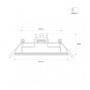 LED-Einbaustrahler 5W IP65 – Weiss – TRIAC dimmbar – Ausschnitt Ø68mm 4000K