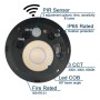 LED-Einbaustrahler 7W - Rund - IP65 - CCT - PIR-Bewegungssensor - Standard EN 1363-1