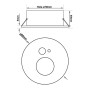LED-Einbaustrahler 7W - Rund - IP65 - CCT - PIR-Bewegungssensor - Standard EN 1363-1