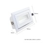 LED-Strahler 40W Schwenkbar Rechteckig | Dimmbarer Lifud-Treiber | OSRAM CHIP 140Lm/W | 120° Kein Flimmern