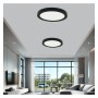 Deckenleuchte + LED-Downlight - Rund - BONN Schwarz - Einstellbare Leistung 12W - 10W - 8W - 6W - 5CCT - SMD2835 140Lm/W - IP44