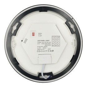 Deckenleuchte + LED-Downlight - Rund - BONN Schwarz - Einstellbare Leistung 18W-16W-14W-12W- 5CCT - SMD2835 140Lm/W - IP44