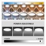 Deckenleuchte + LED-Downlight - Rund - BONN Schwarz - Einstellbare Leistung 18W-16W-14W-12W- 5CCT - SMD2835 140Lm/W - IP44