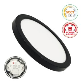Deckenleuchte + LED-Downlight - Rund - BONN Schwarz - Einstellbare Leistung 8W - 6W - 4W - 2W - 5CCT - SMD2835 140Lm/W - IP44