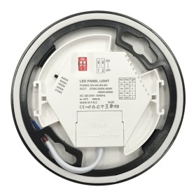 Deckenleuchte + LED-Downlight - Rund - BONN Schwarz - Einstellbare Leistung 8W - 6W - 4W - 2W - 5CCT - SMD2835 140Lm/W - IP44