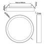 Deckenleuchte + LED-Downlight - Rund - BONN Weiss - Einstellbare Leistung 12W - 10W - 8W - 6W - 5CCT - SMD2835 140Lm/W - IP44