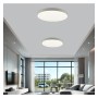 Deckenleuchte + LED-Downlight - Rund - BONN Weiss - Einstellbare Leistung 18W-16W-14W-12W- 5CCT - SMD2835 140Lm/W - IP44