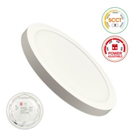 Deckenleuchte + LED-Downlight - Rund - BONN Weiss - Einstellbare Leistung 8W - 6W - 4W - 2W - 5CCT - SMD2835 140Lm/W - IP44