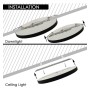 Deckenleuchte + LED-Downlight - Schwarz - 18W EINSTELLBAR - CCT - Wählbare Farbe
