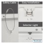 Downlight + LED-Deckenleuchte - Quadrat - MOSS SCHWARZ LUMILEDS - 18W EINSTELLBAR - Wählbare CCT-Farbe