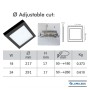 Downlight + LED-Deckenleuchte - Quadrat - MOSS SCHWARZ LUMILEDS - 18W EINSTELLBAR - Wählbare CCT-Farbe