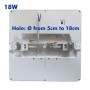 Downlight + LED-Deckenleuchte - Quadrat - MOSS SCHWARZ LUMILEDS - 18W EINSTELLBAR - Wählbare CCT-Farbe