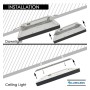 Downlight + LED-Deckenleuchte - Quadrat - MOSS SCHWARZ LUMILEDS - 24W EINSTELLBAR - Wählbare CCT-Farbe
