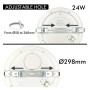 Downlight + LED-Deckenleuchte - Rund - MOSS SCHWWARZ LUMILEDS - 24W EINSTELLBAR - Wählbare CCT-Farbe